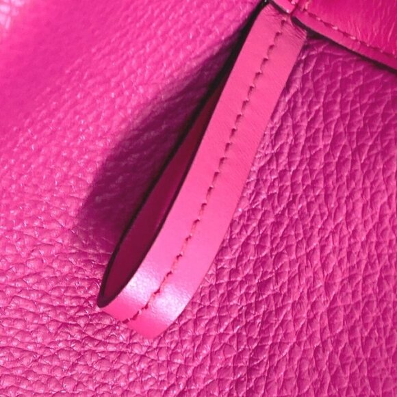 FENDI 8BS083 ORIGAMI MINI Small Shoulder Shoulder Bag Leather purple Unused - Picture 13 of 16